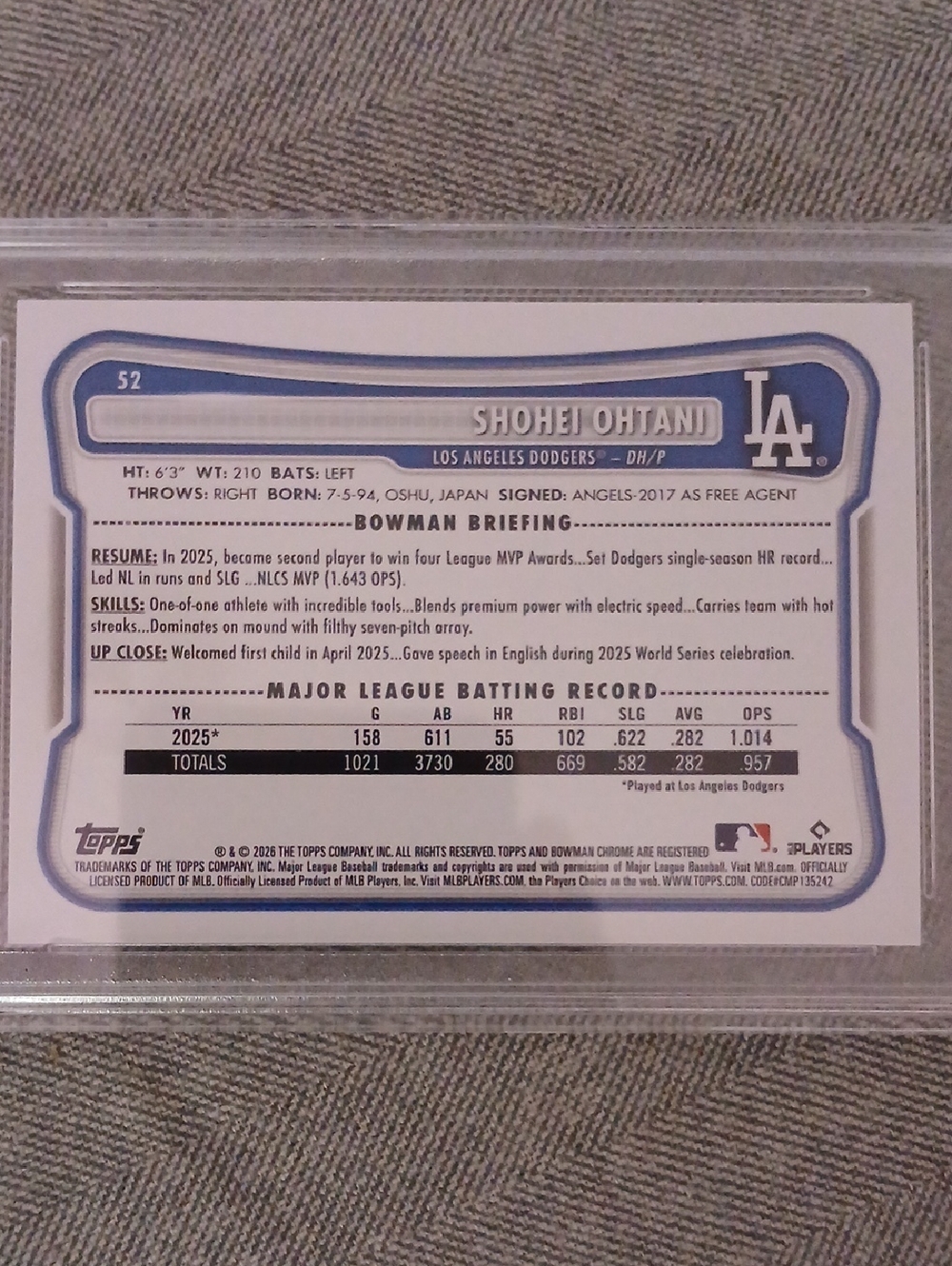 Shohei Ohtani Los Angeles Baseball Graded Pristine 10 Trading Card RARE! - Picture 3 of 4